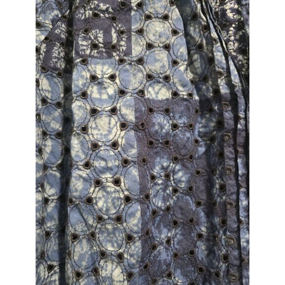 Lauren Ralph Lauren Eyelet Puff Sleeve Tiered Patchwork Dress Sz 8 NWT MSRP $185 - Picture 14 of 16